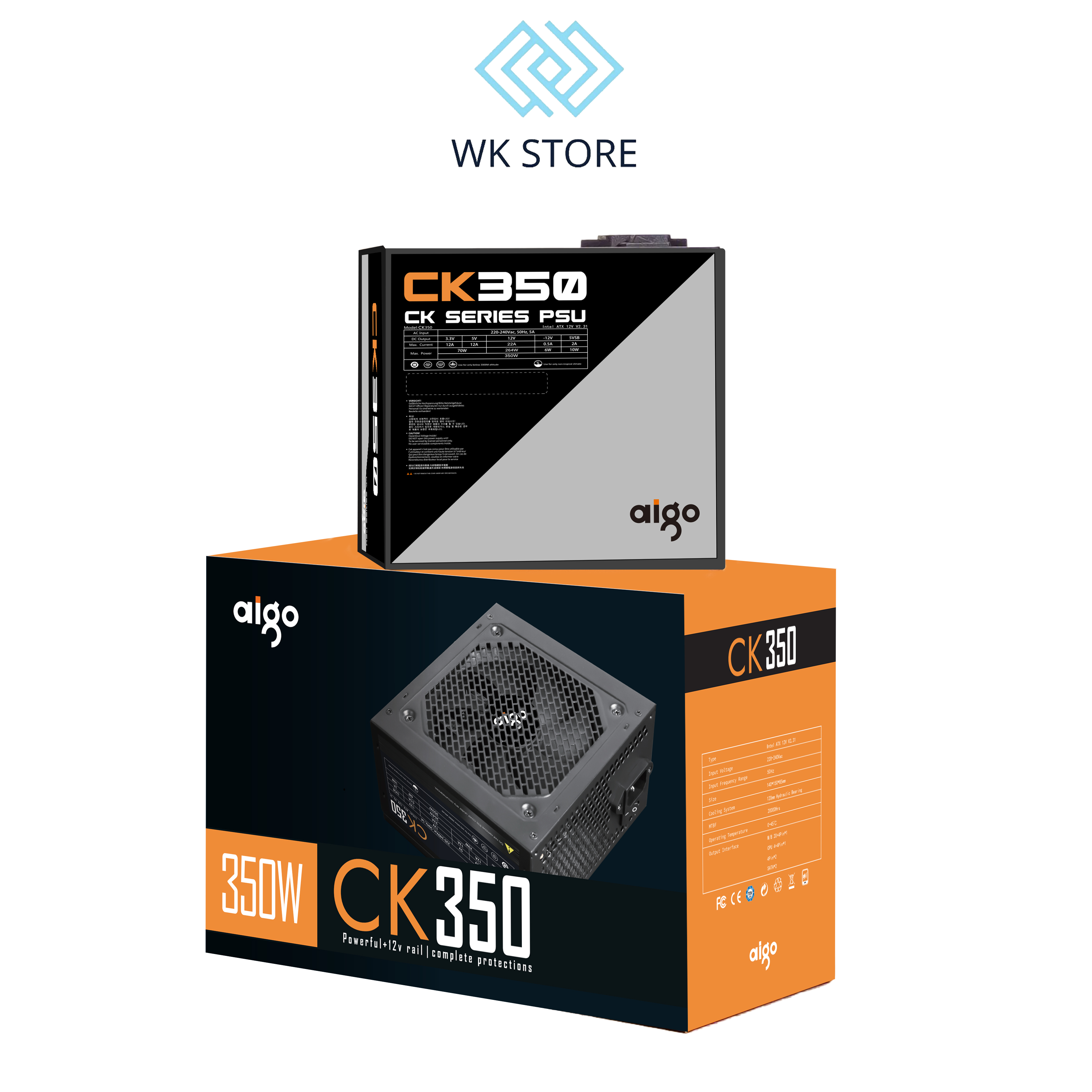 NGUỒN MÁY TÍNH AIGO CK350 350W