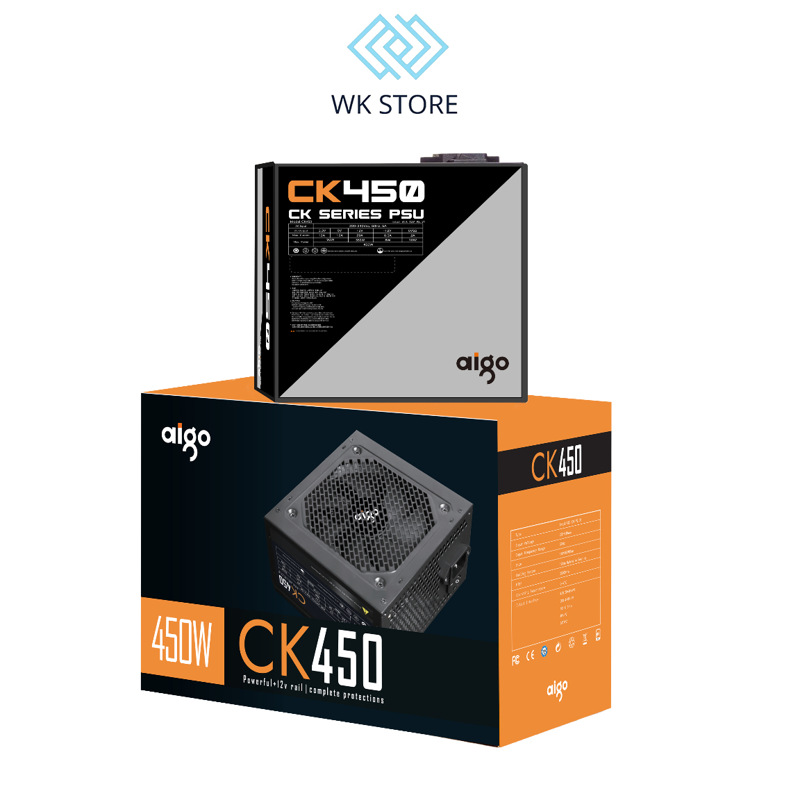 Nguồn Máy Tính AIGO CK450 450W Công Suất Thực