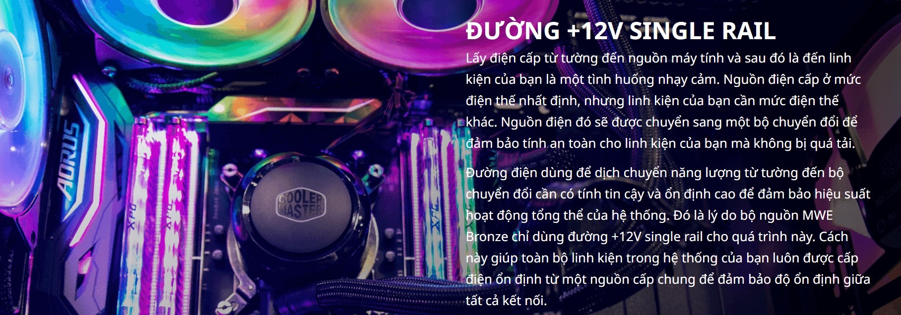 NGUỒN MÁY TÍNH COOLER MASTER MWE 650W