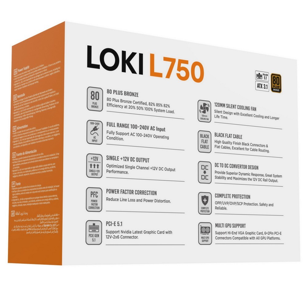 Nguồn Máy Tính Xigmatek Loki L750 | 750W | 80 Plus Bronze | PCIe 5.1