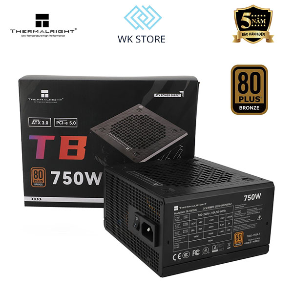 Nguồn THERMALRIGHT TB-750S 750W | 80 Plus Bronze | ATX 3.0