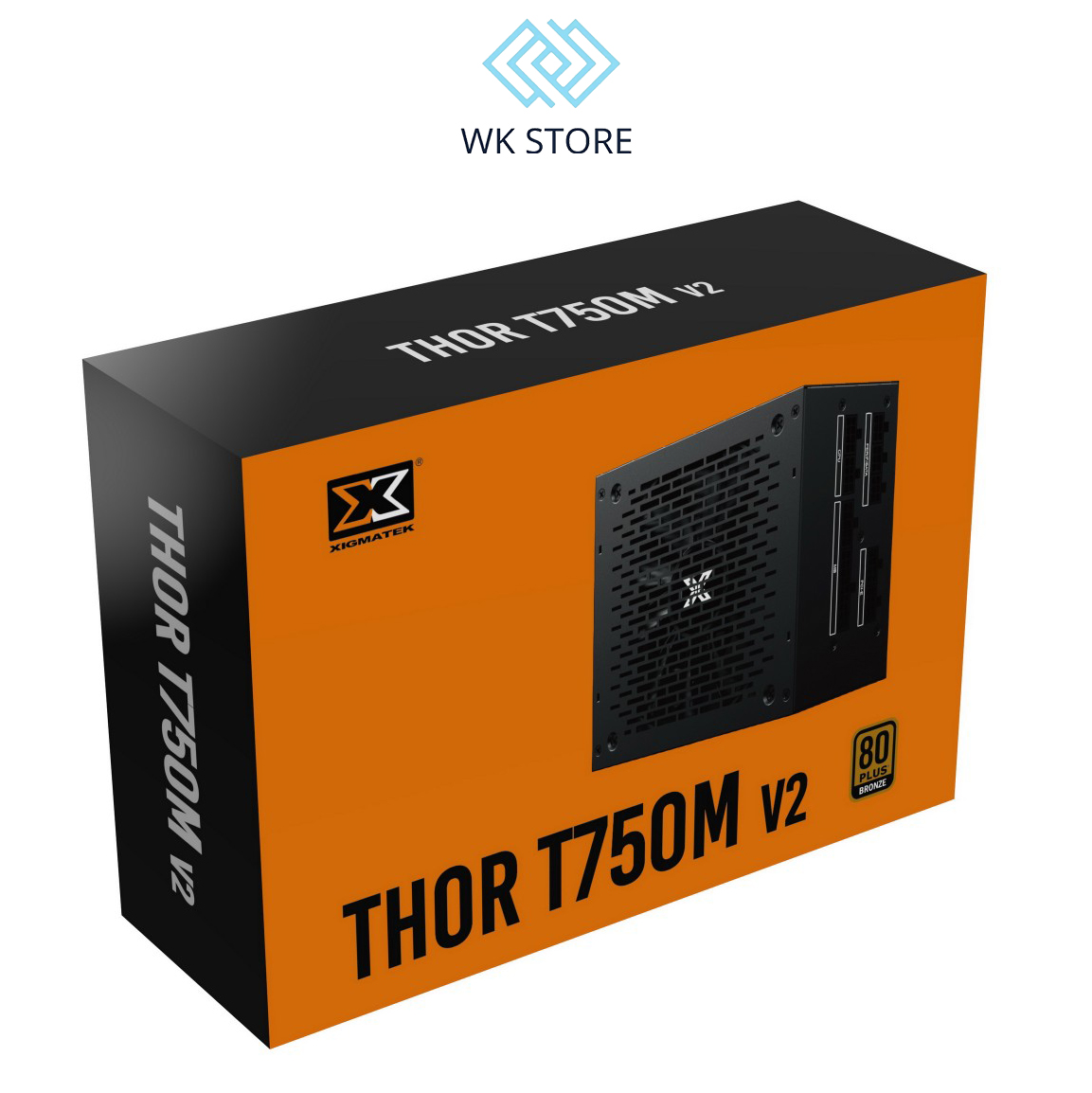 Nguồn máy tính XIGMATEK THOR T750M 750W (EN40344) - 80PLUS BRONZE, FULL MODULAR, 100% CÁP DẸT ĐEN