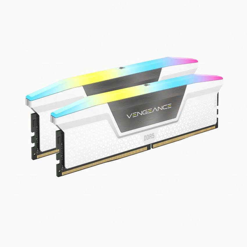 Ram Corsair Vengeance RGB DDR5 32GB 5200 Mhz (2 x 16GB) White