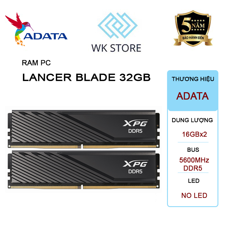 Ram Adata Lancer Blade 32GB DDR5 5600MHz