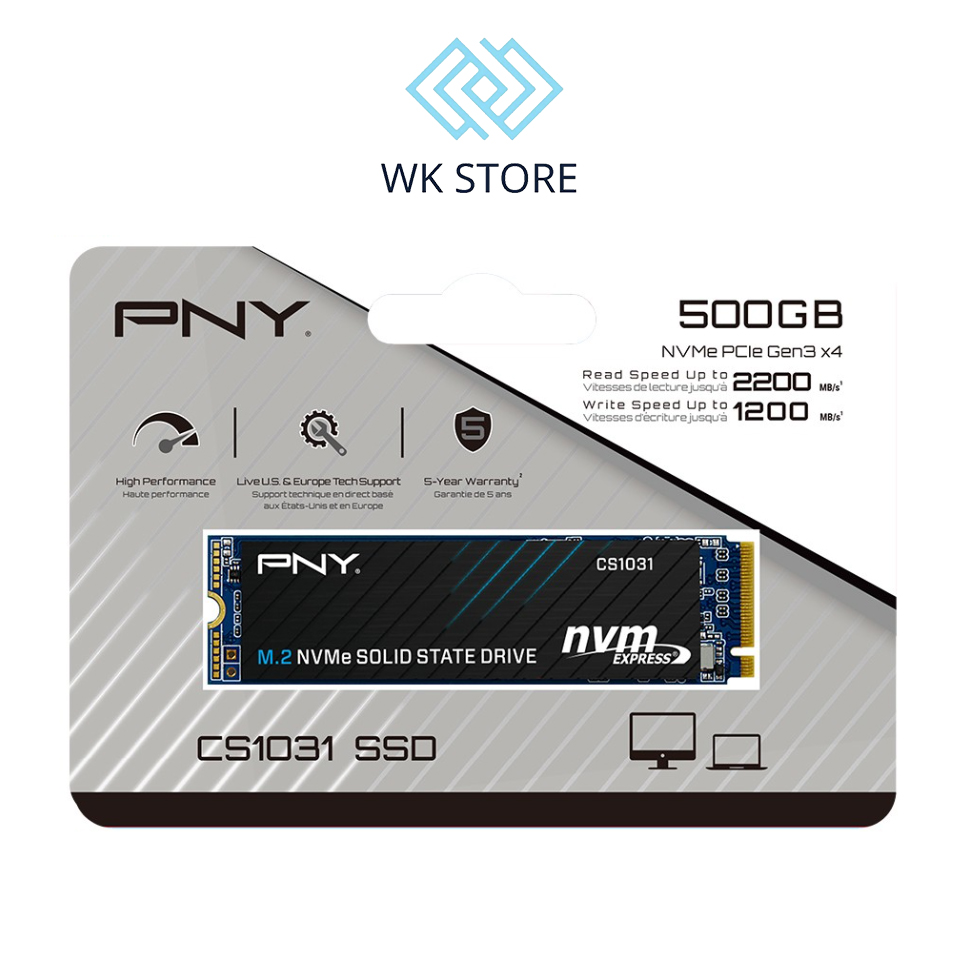 Ổ cứng máy tính SSD PNY CS1031 500GB M.2 2280 PCIe NVMe