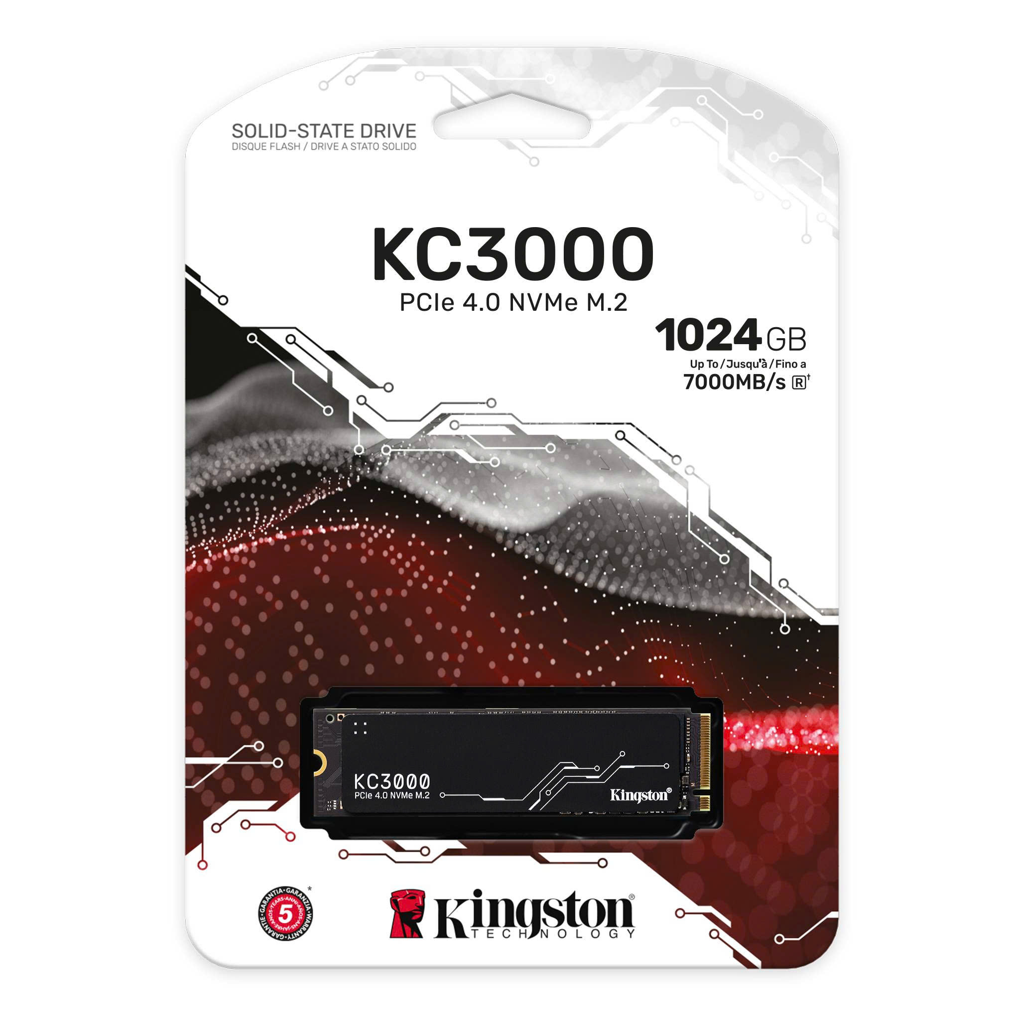 SSD Kingston KC3000 1TB M.2 PCIe Gen4 x4 NVMe