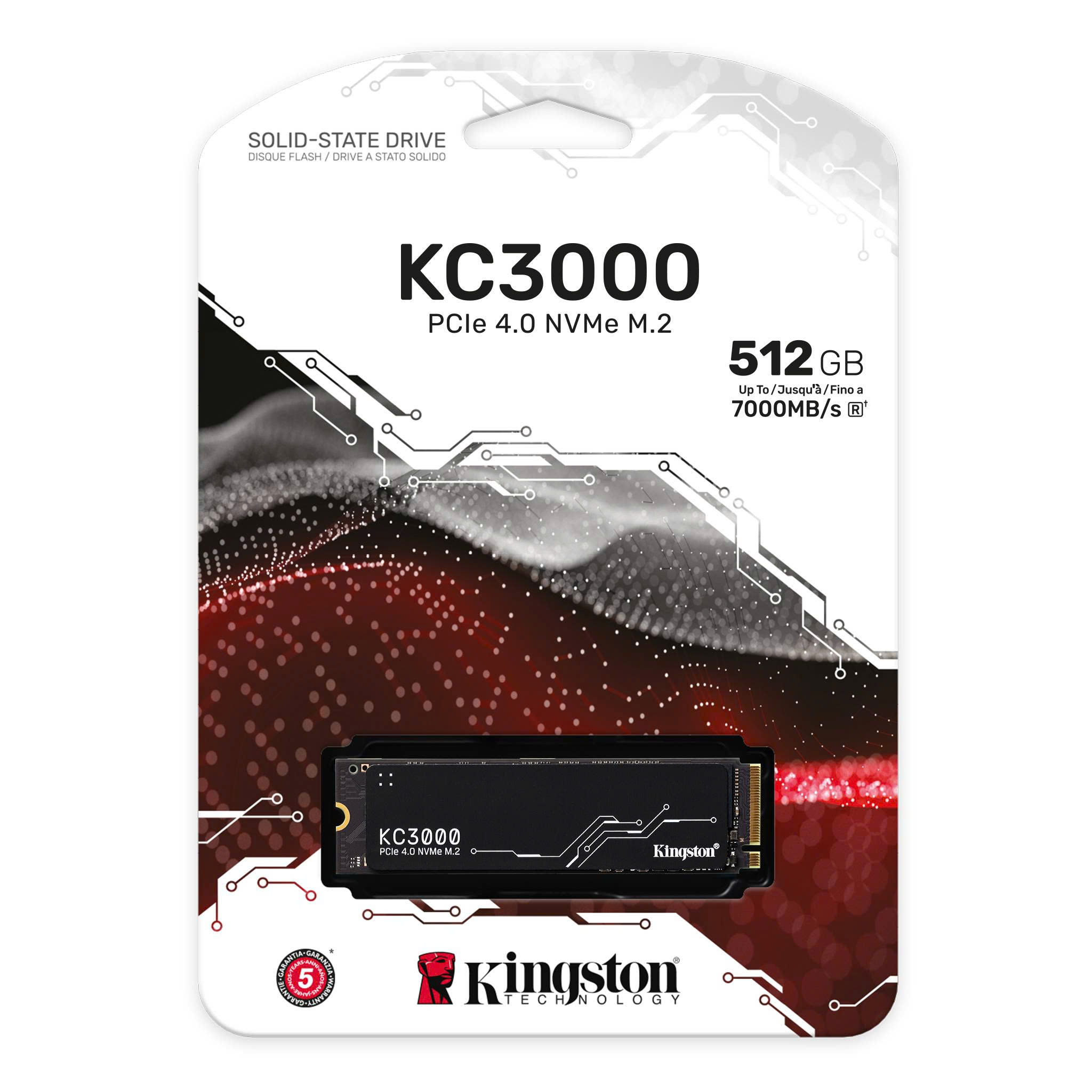 SSD Kingston KC3000 512GB M.2 PCIe Gen4 x4 NVMe