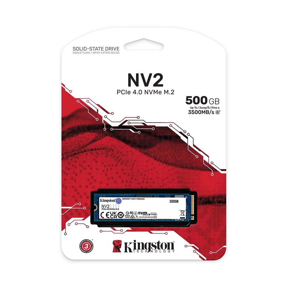 Ổ Cứng SSD Kingston 500G NV2 | PCIe Gen4, M.2 NVMe