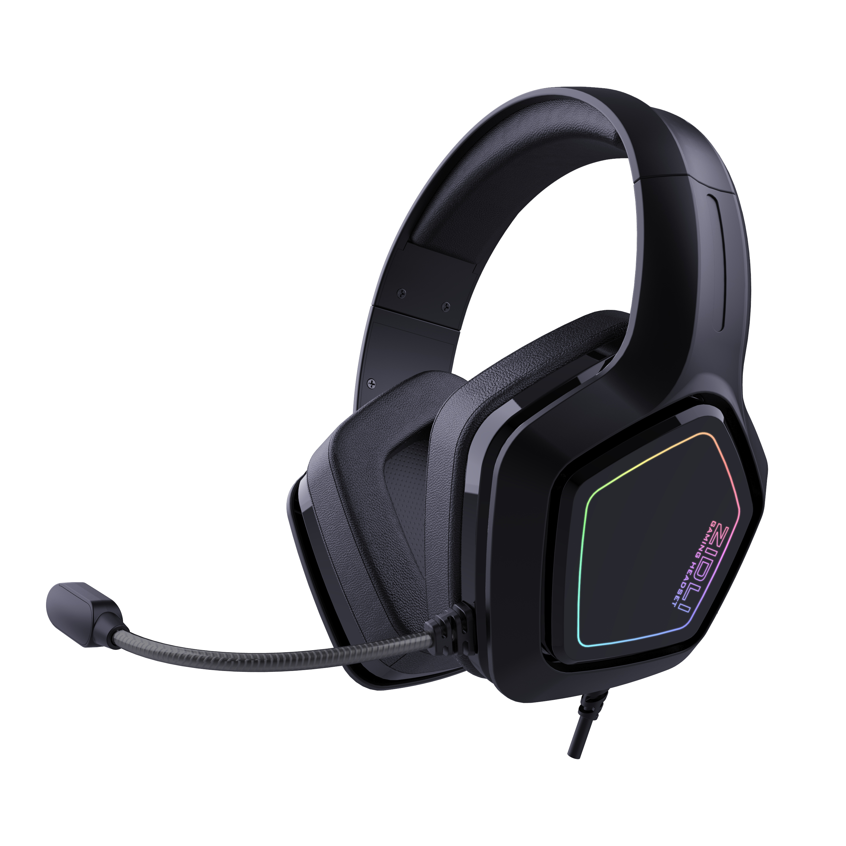 TAI NGHE GAMING ZIDLI FCORE FH6U BLACK 7.1,USB, RGB