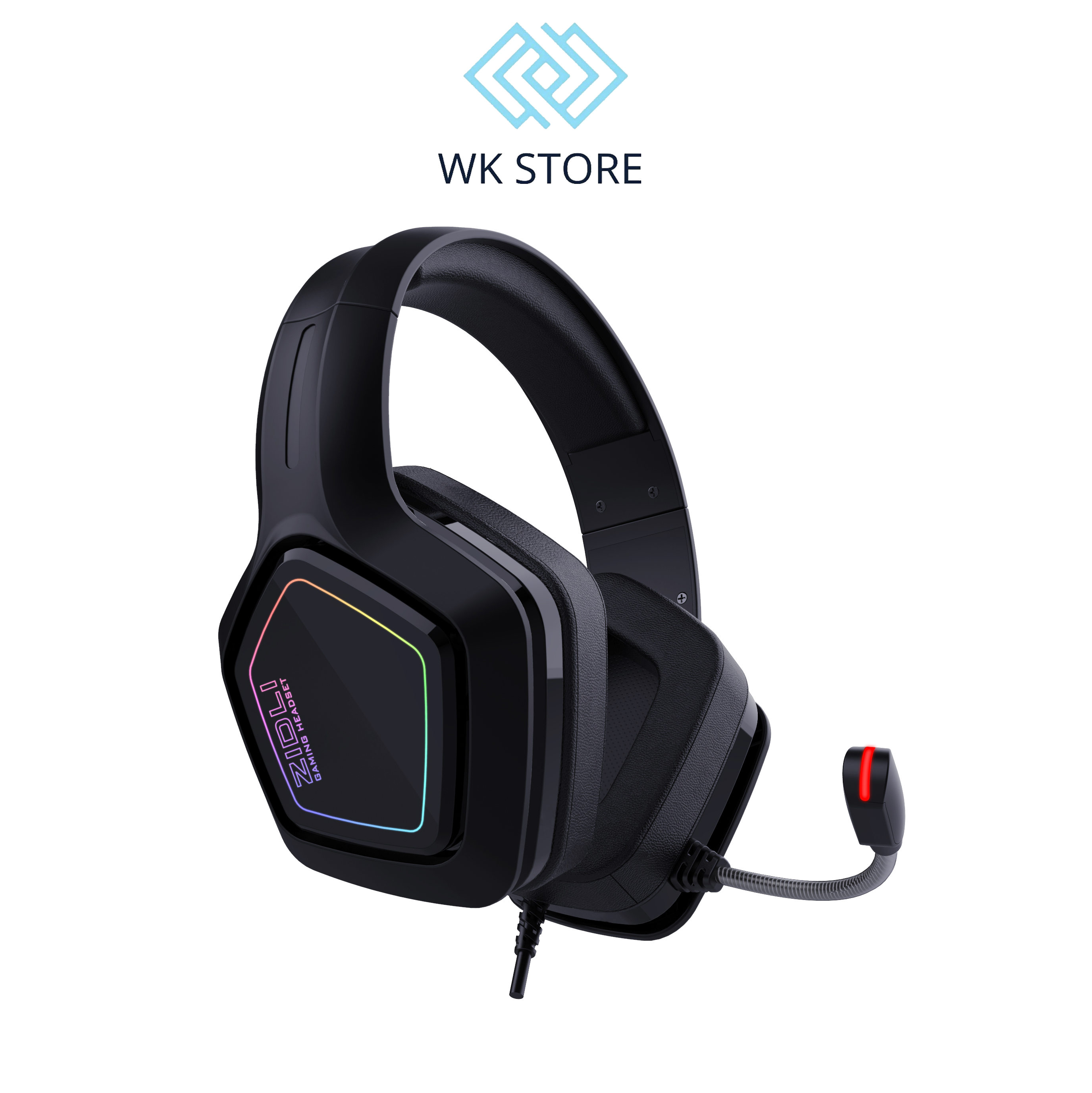 TAI NGHE GAMING ZIDLI FCORE FH6U BLACK 7.1,USB, RGB