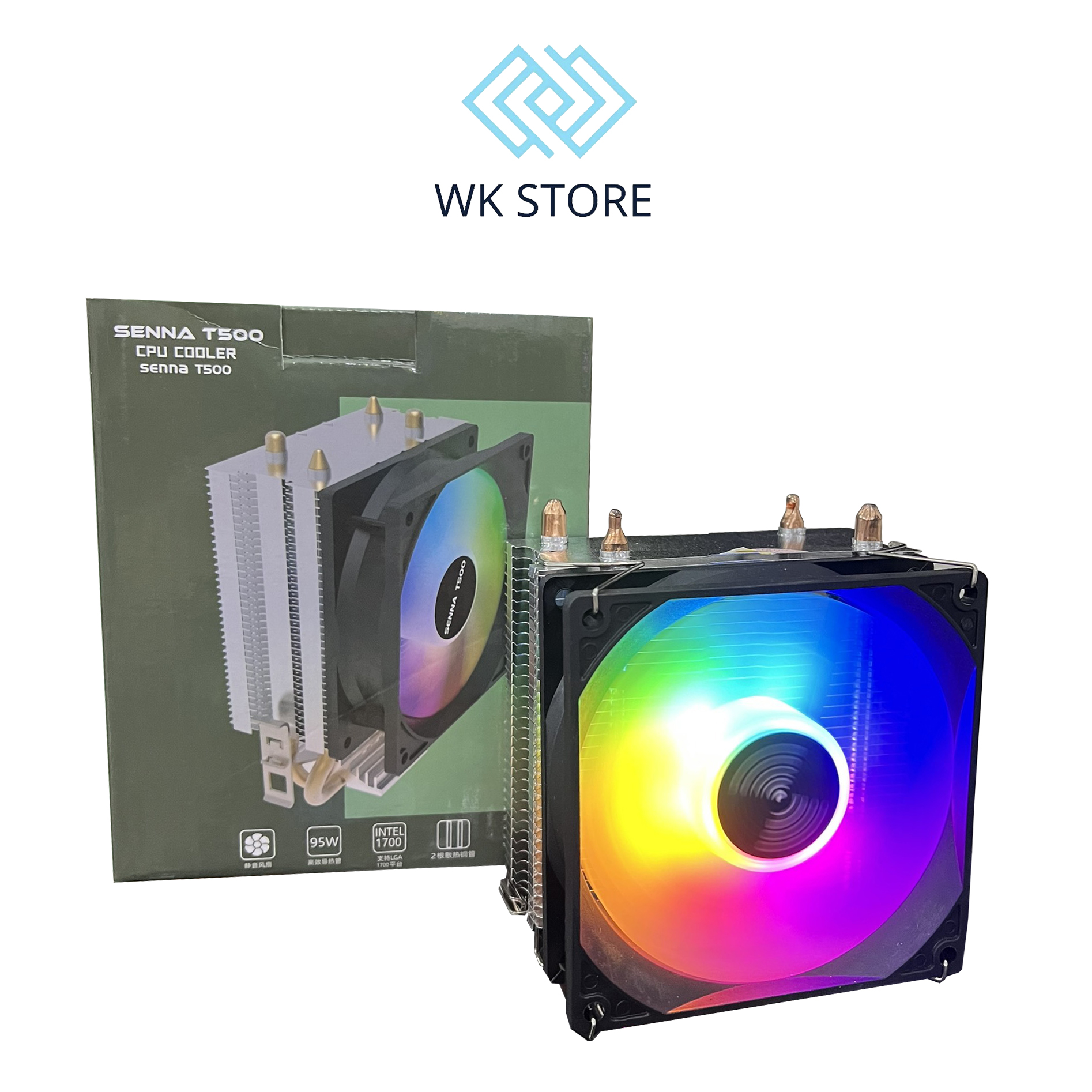 TẢN NHIỆT KHÍ CPU SENNA T500 BLACK RGB