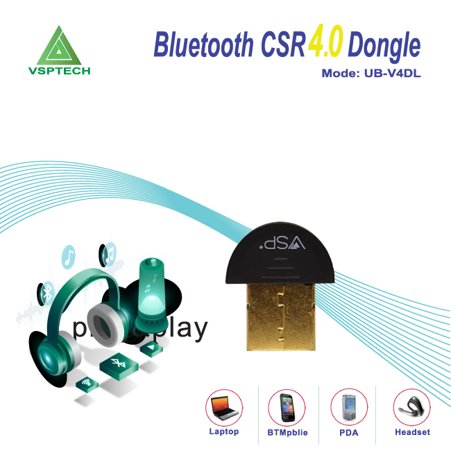 USB Bluetooth VSPTECH CSR 4.0 Dongle UB-V4DL
