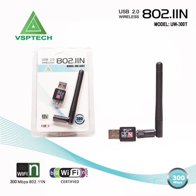 USB Wifi VSPTECH UW-300T 802.IIN Anten