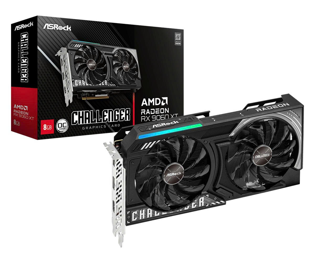 VGA AsRock Radeon™ RX 9060 XT Challenger 16GB OC