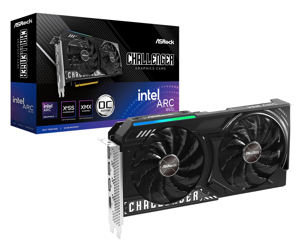 VGA AsRock Intel Arc B570 Challenger 10GB OC