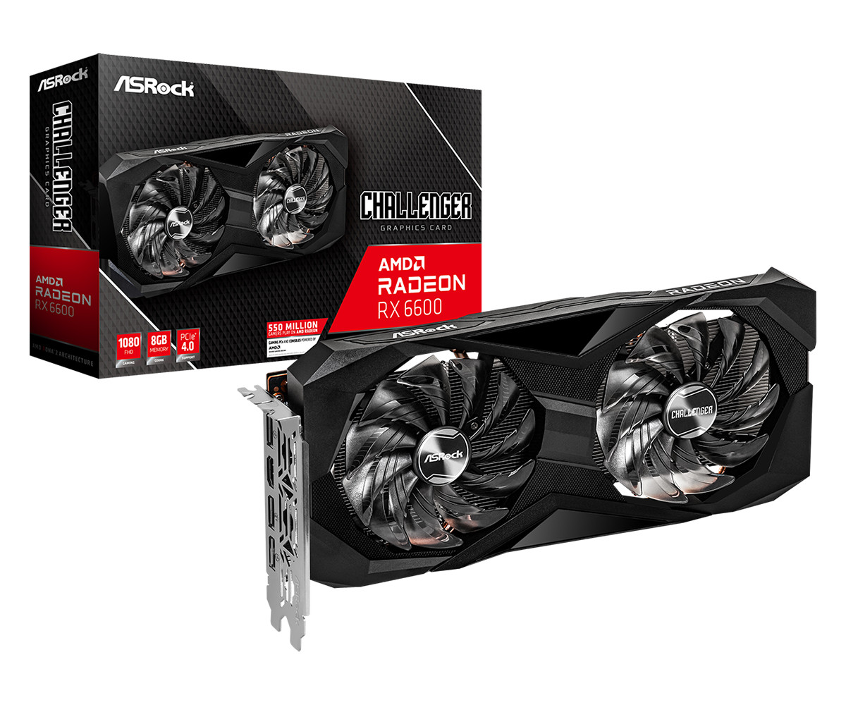 VGA ASRock Radeon RX 6600 8GB GDDR6 Challenger