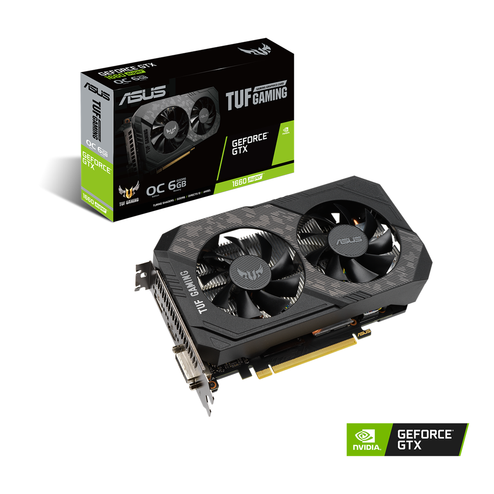 Card màn hình VGA ASUS TUF Gaming GeForce GTX 1660 SUPER 6GB GDDR6 OC