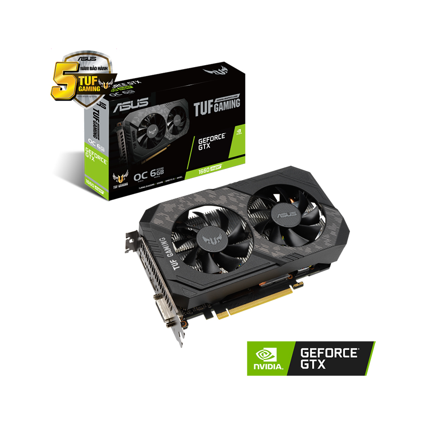 Card màn hình VGA ASUS TUF Gaming GeForce GTX 1660 SUPER 6GB GDDR6 OC