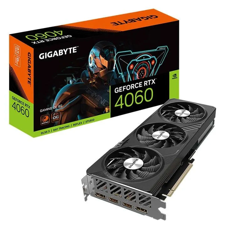VGA GIGABYTE GeForce RTX­­ 4060 GAMING OC 8GB | GV-N4060GAMING OC-8GD
