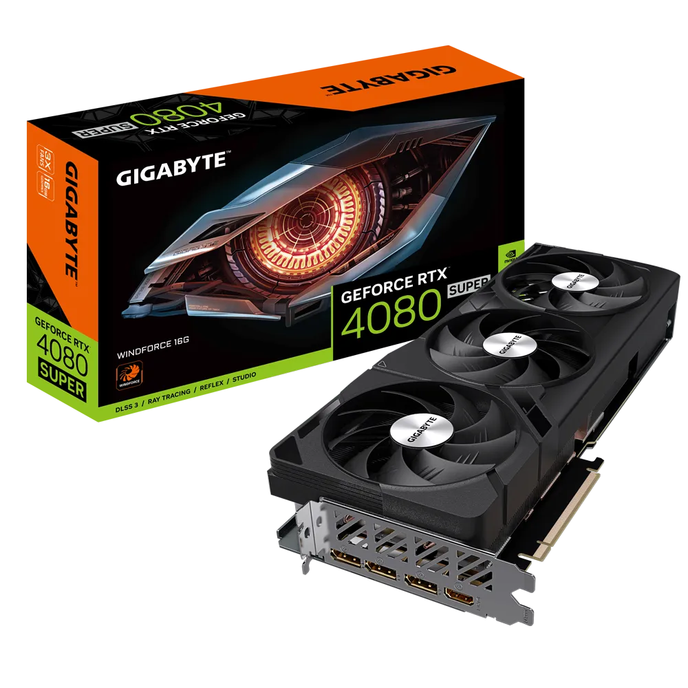 VGA Gigabyte GeForce RTX™ 4080 SUPER WINDFORCE 16G