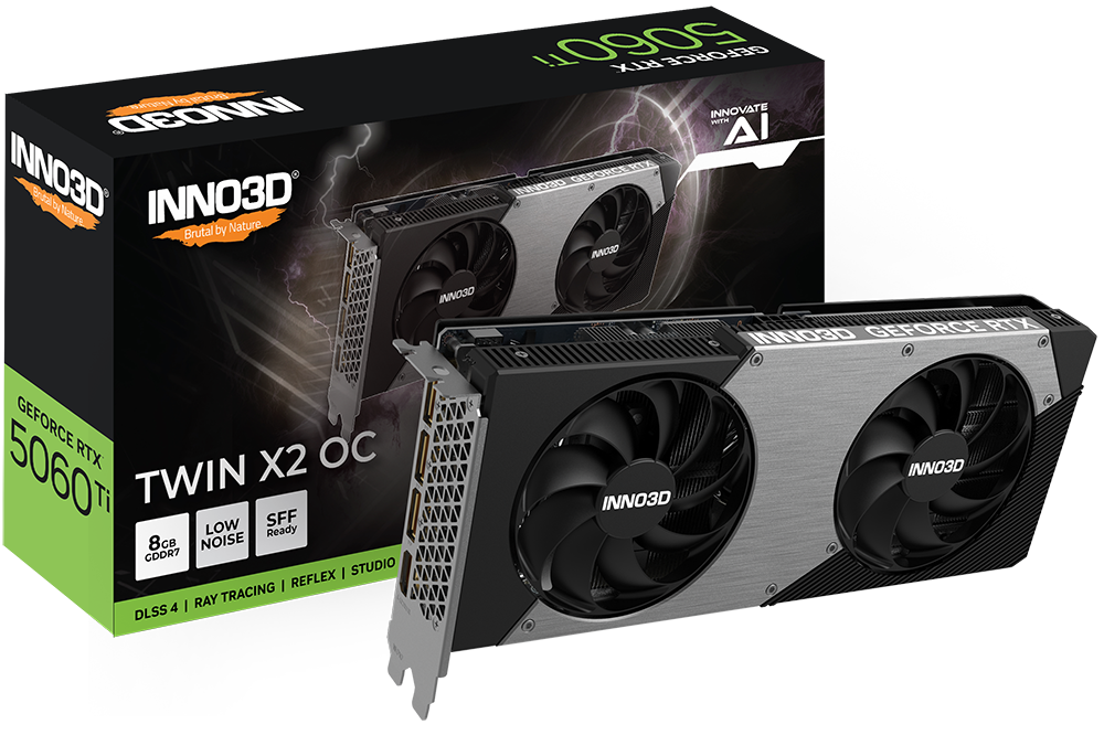 VGA Inno3D RTX 5060 TI 8GB Twin X2 OC GDDR7
