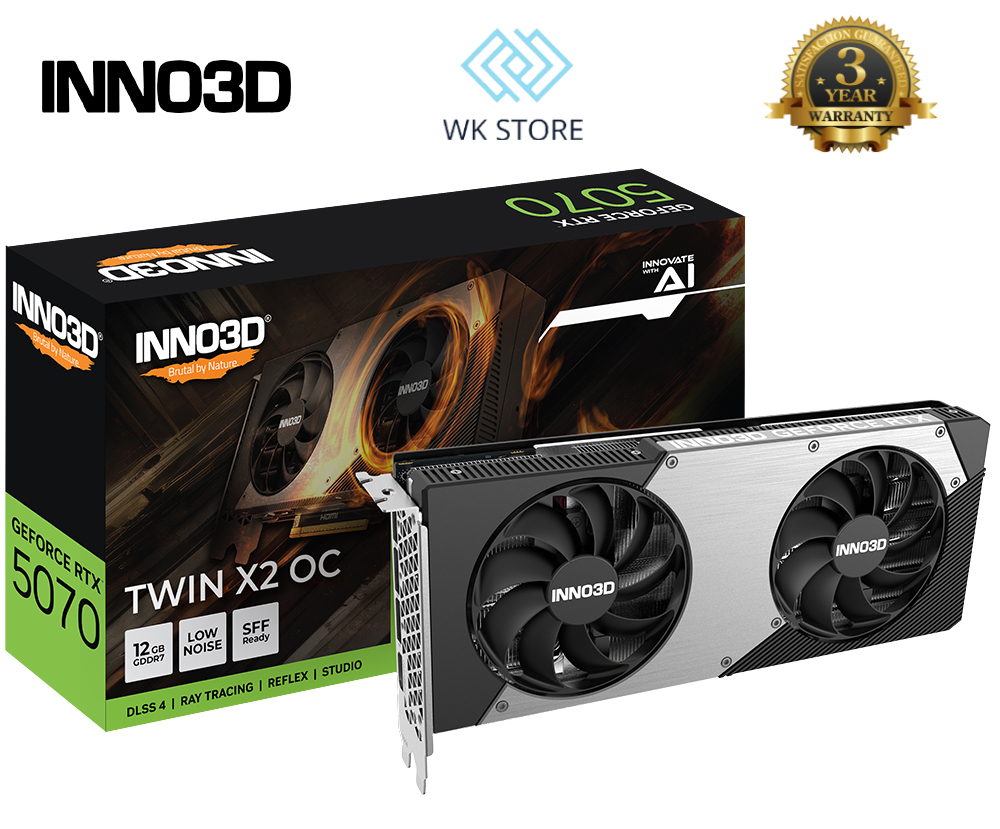 VGA INNO3D GeForce RTX 5070 TWIN X2 12GB GDDR7