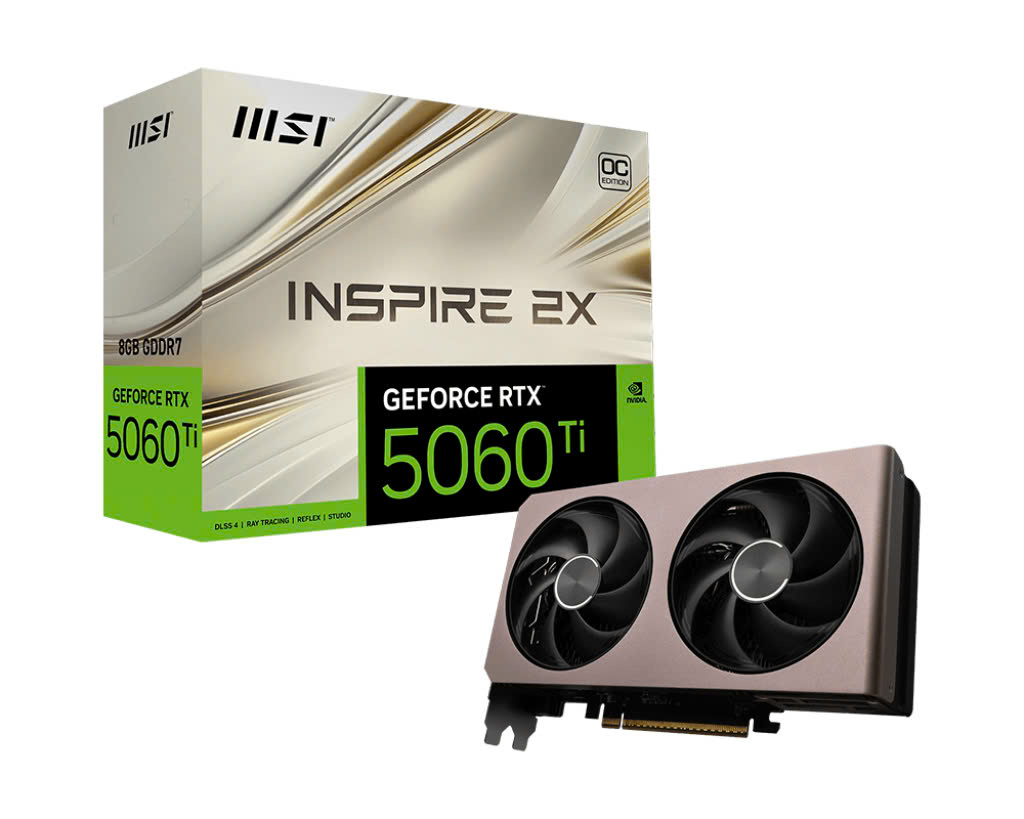 VGA MSI RTX 5060 Ti 8G INSPIRE 2X OC GDDR7