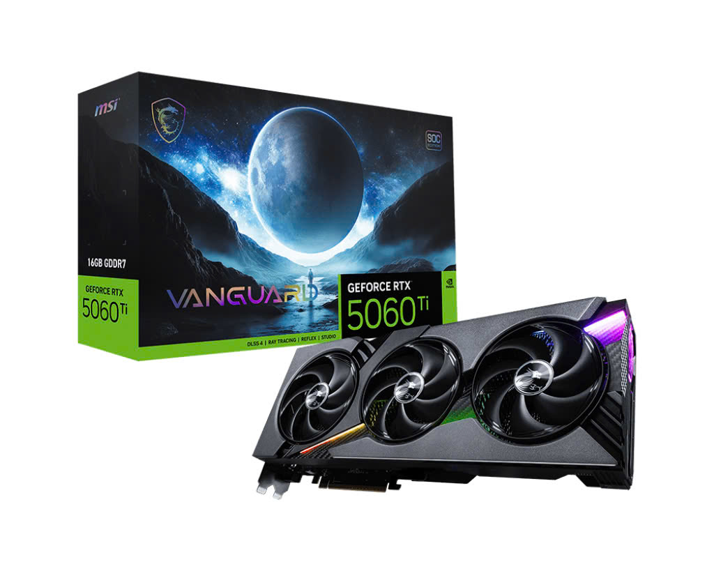 VGA MSI GeForce RTX 5060 Ti 16G VANGUARD SOC