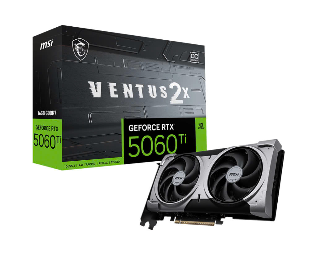 VGA MSI RTX 5060 Ti 8G VENTUS 2X OC PLUS GDDR7