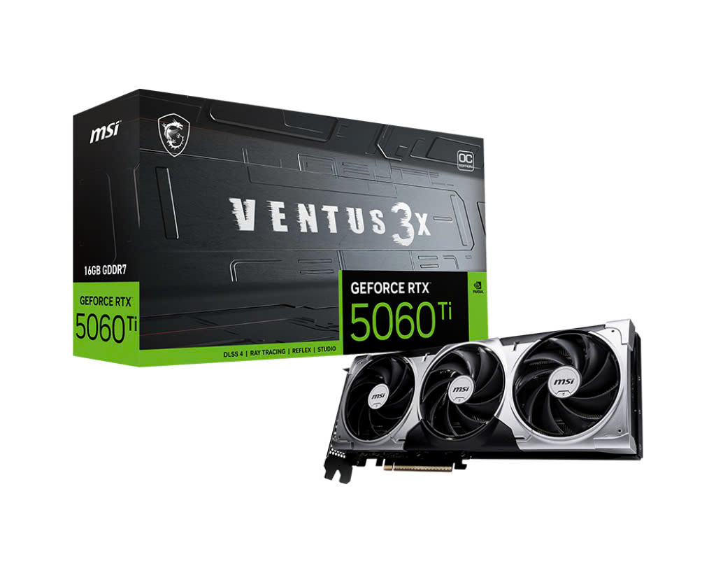 VGA MSI RTX 5060 Ti 8G VENTUS 3X OC GDDR7
