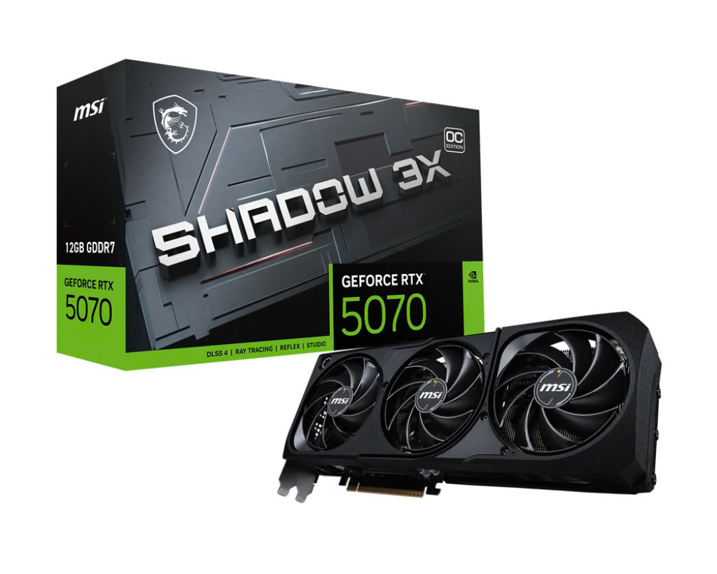 VGA MSI GeForce RTX 5070 12GB SHADOW 3X OC