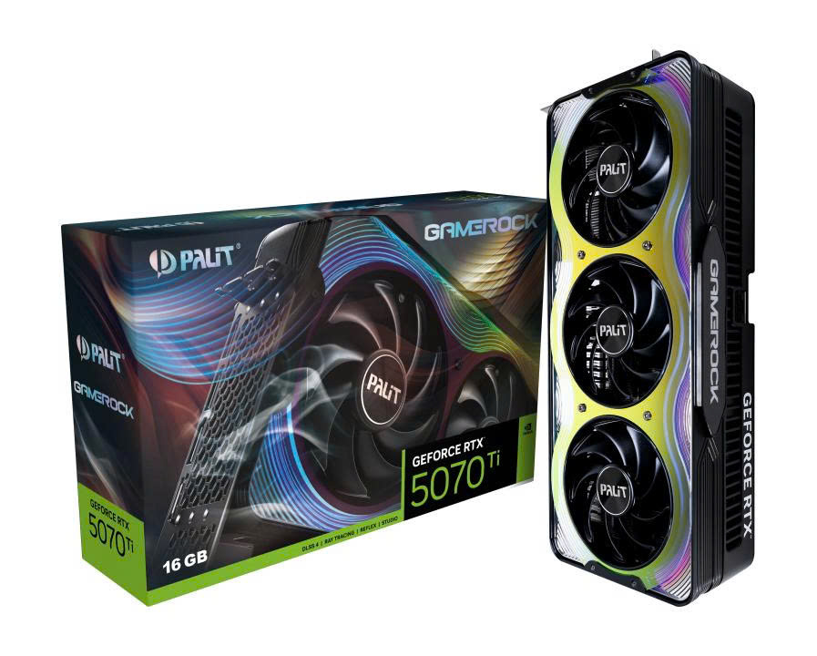 VGA Palit GeForce RTX™ 5070 Ti GameRock 16GB GDDR7