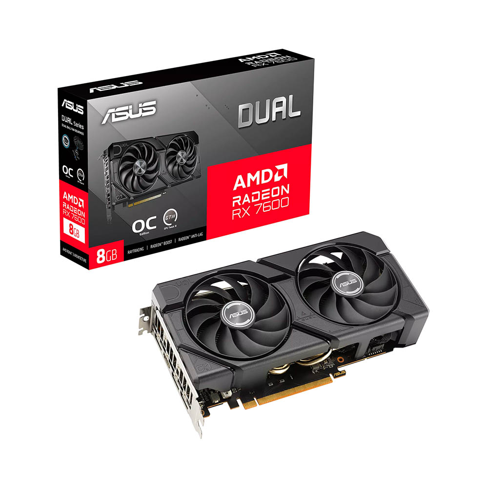 VGA ASUS Dual Radeon RX 7600 EVO OC Edition 8GB GDDR6