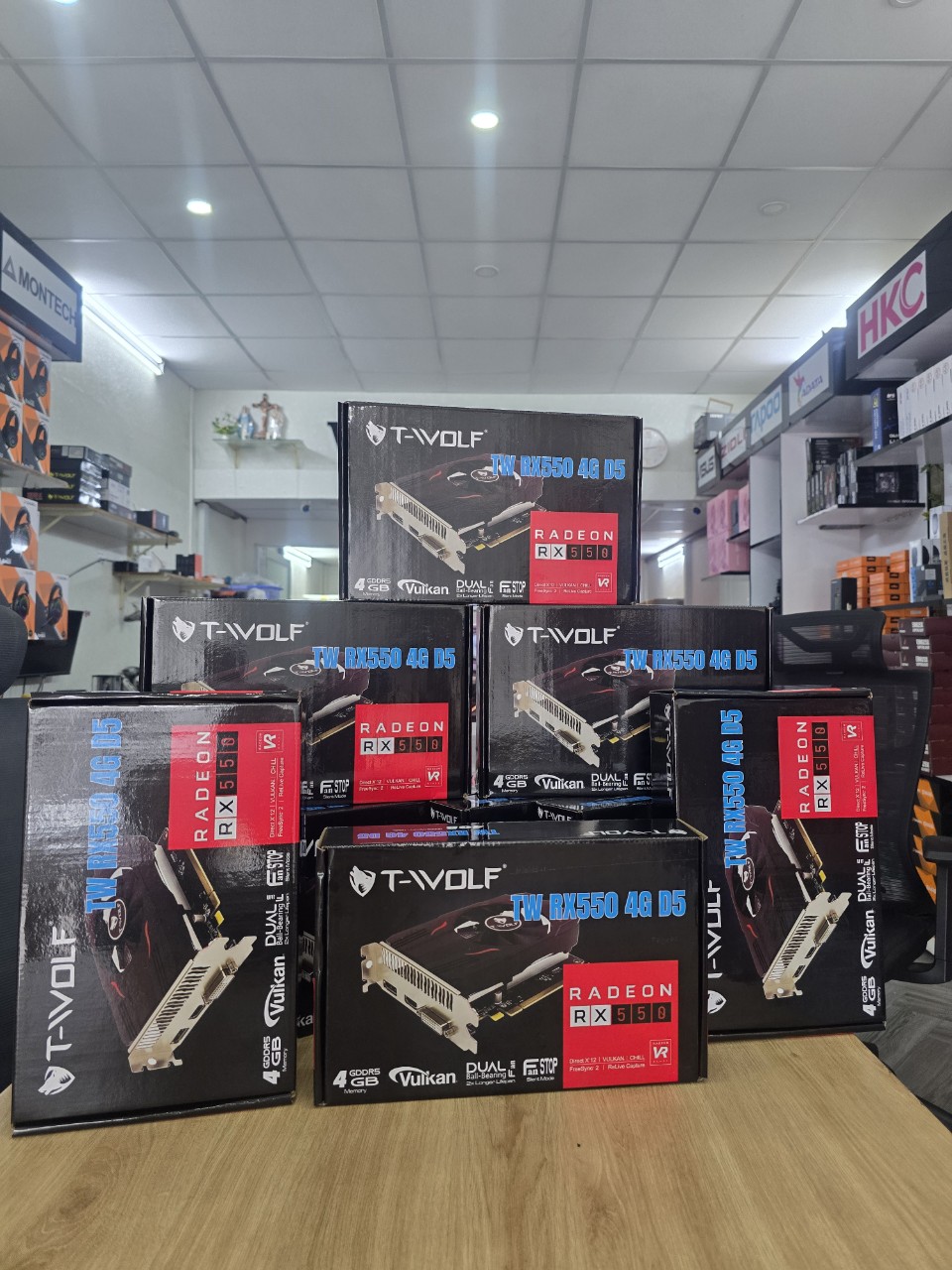 Card Màn Hình VGA T-Wolf Radeon RX 550 | 4GB GDDR5