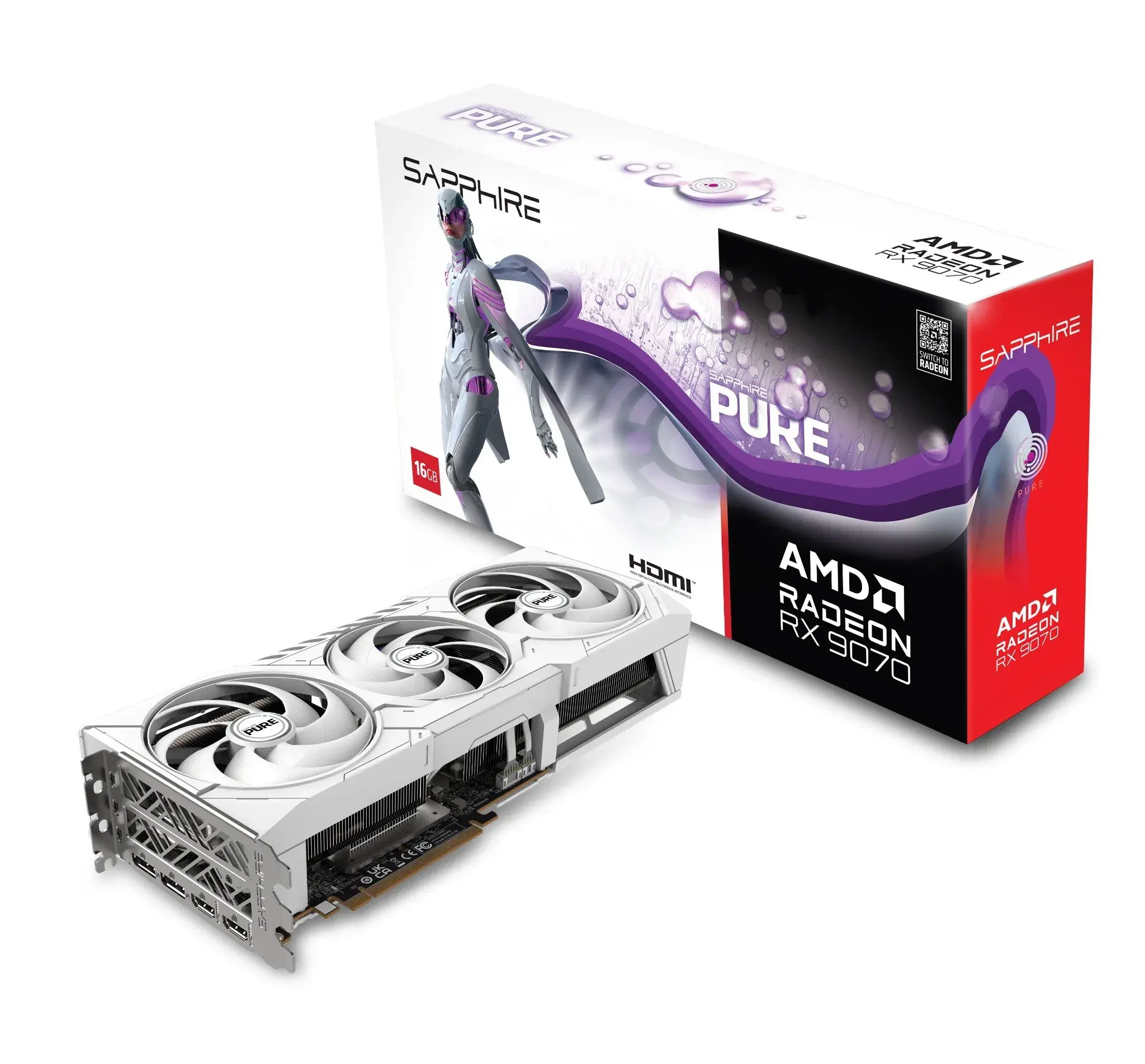 VGA SAPPHIRE PURE AMD RADEON RX 9070 GAMING OC 16GB