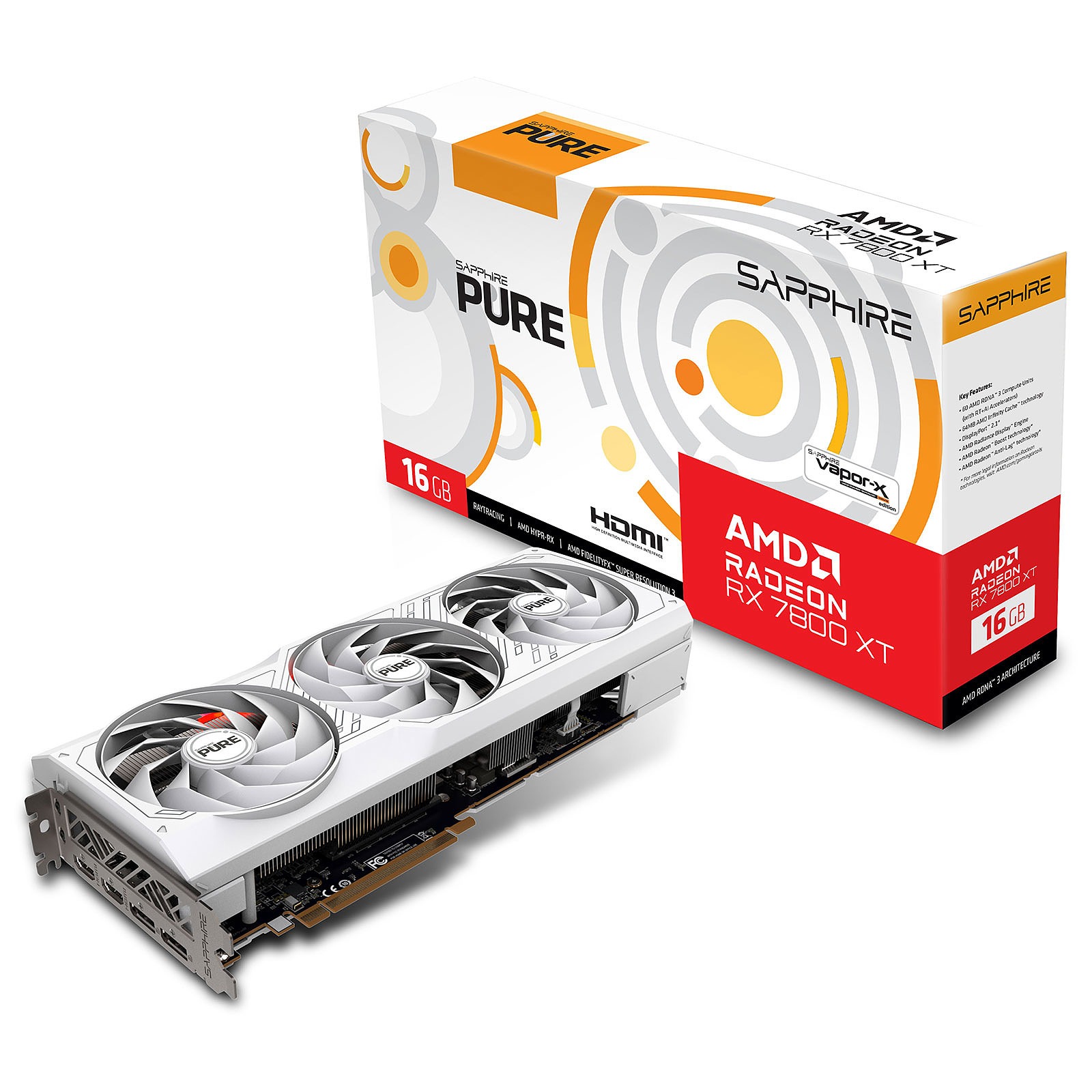 VGA Sapphire PURE AMD Radeon RX 7800 XT GAMING OC 16GB