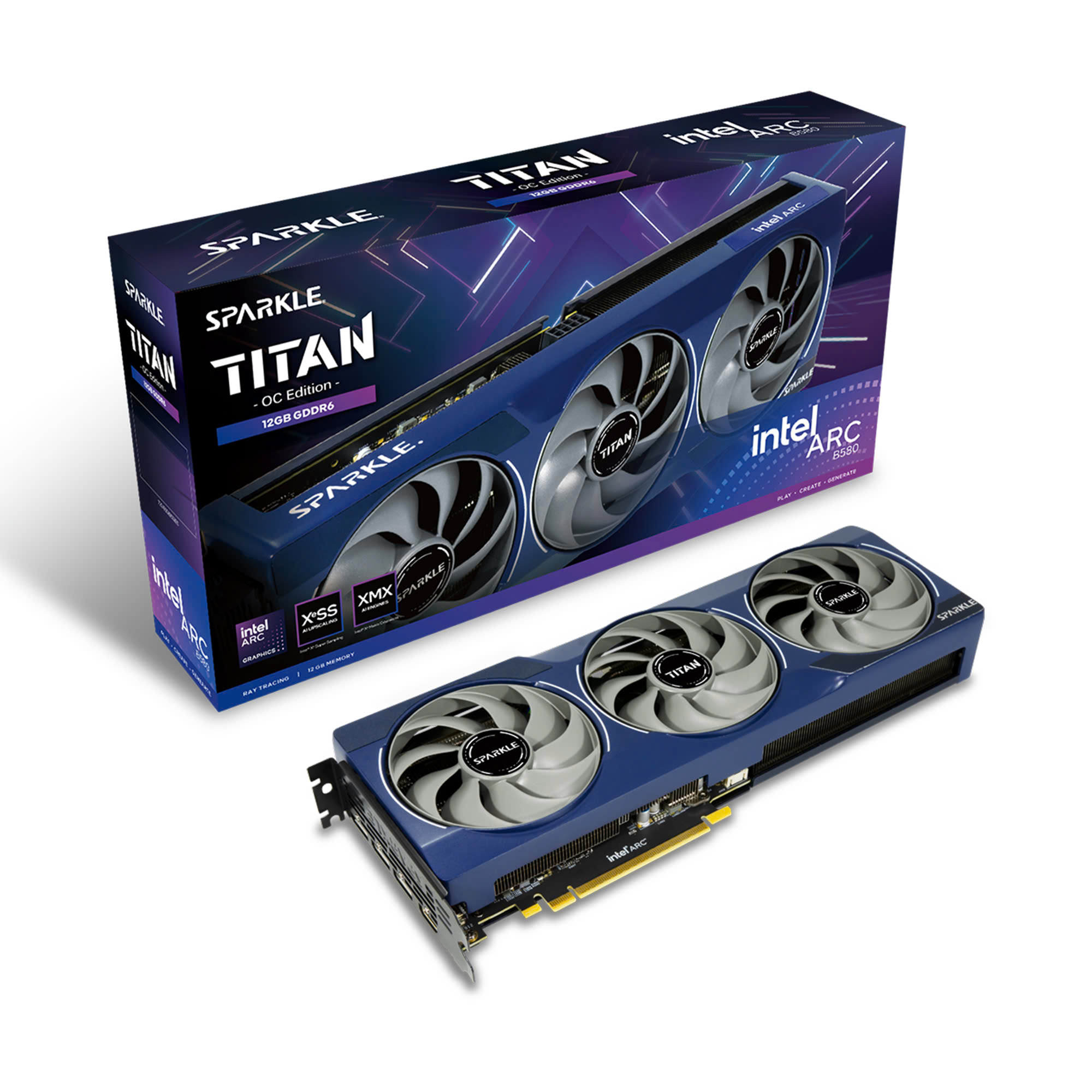 VGA Sparkle Intel ARC B580 TITAN OC | 12GB GDDR6