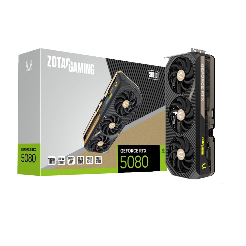 VGA ZOTAC GAMING GeForce RTX 5080 SOLID 16GB | GDDR7