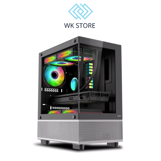 VỎ CASE MIK AETHER BLACK / WHITE (MATX/MID TOWER/MÀU ĐEN)