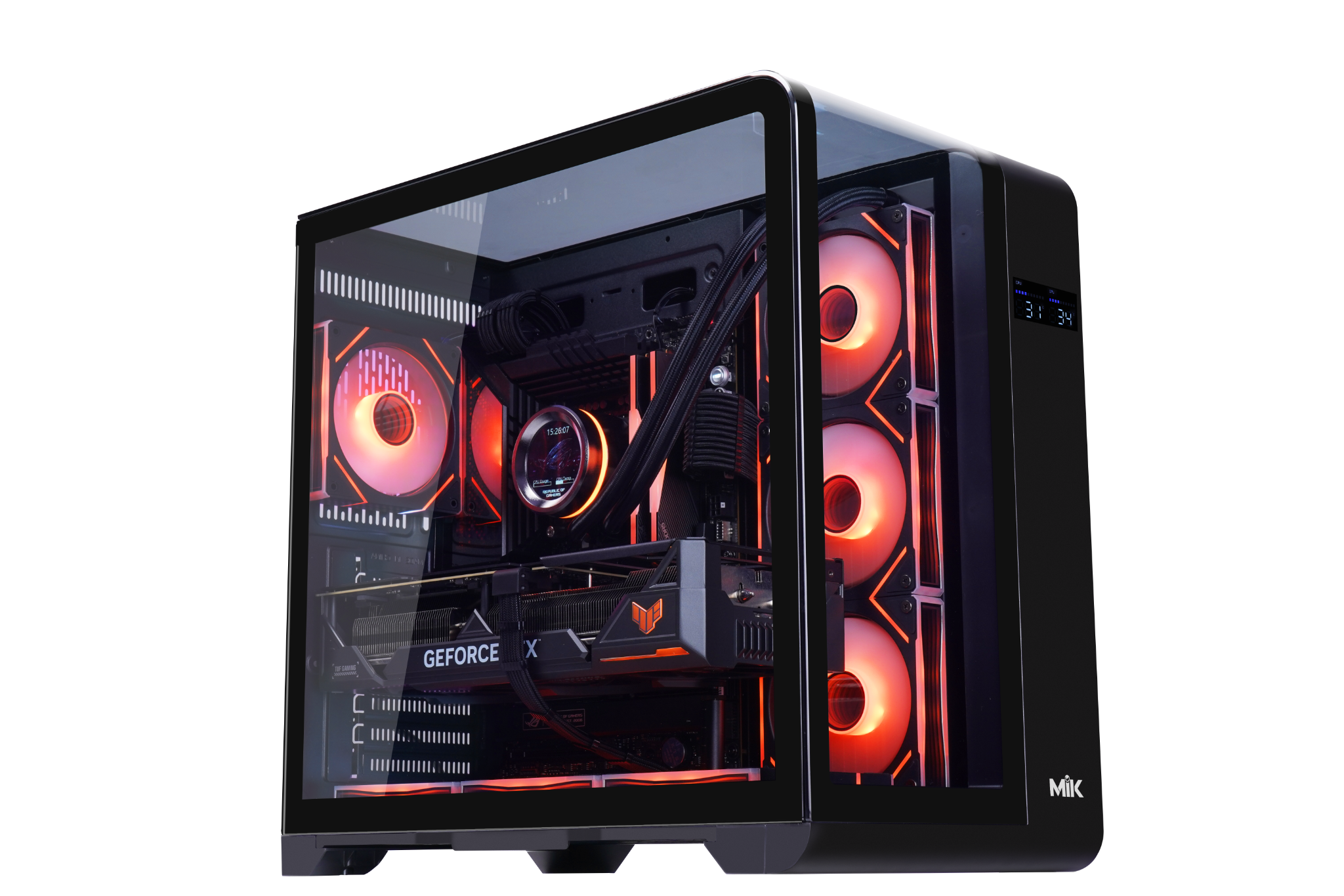 Vỏ case MIK BARBATOS ATX / Không Fan