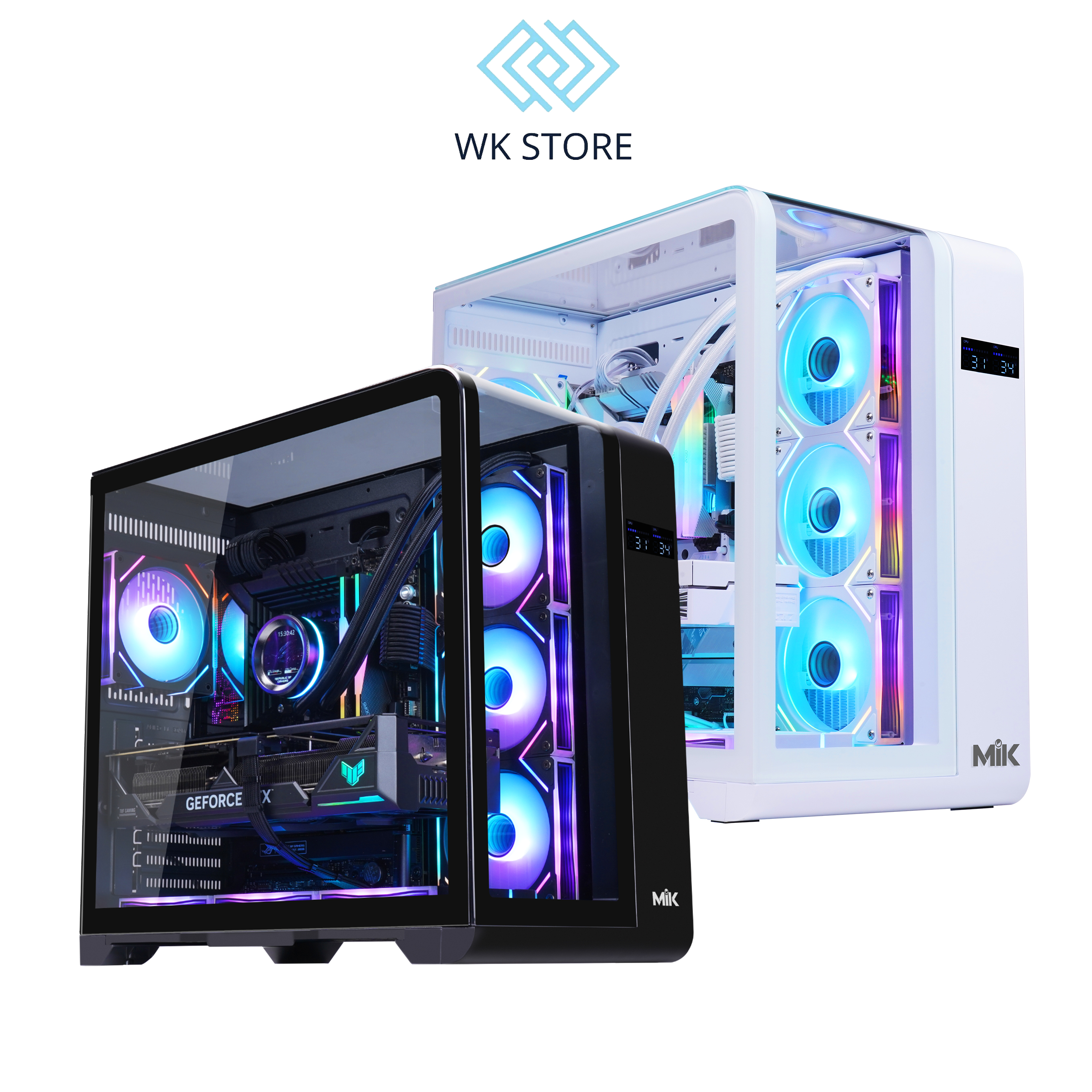Vỏ case MIK BARBATOS ATX / Không Fan