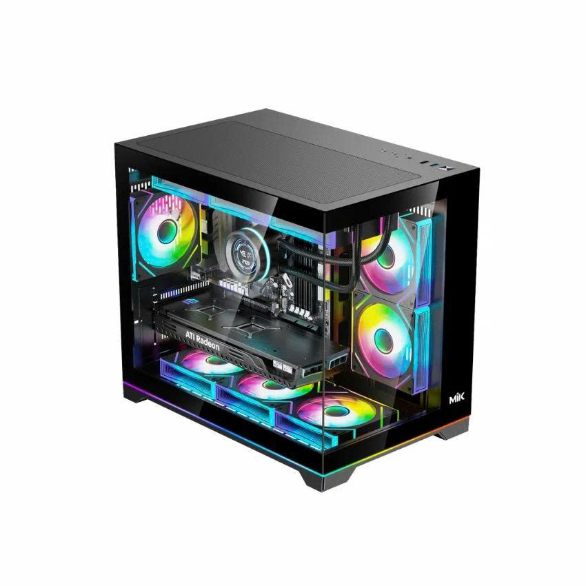 Vỏ Case MIK G7 Led Strip Black | ITX/ M-ATX