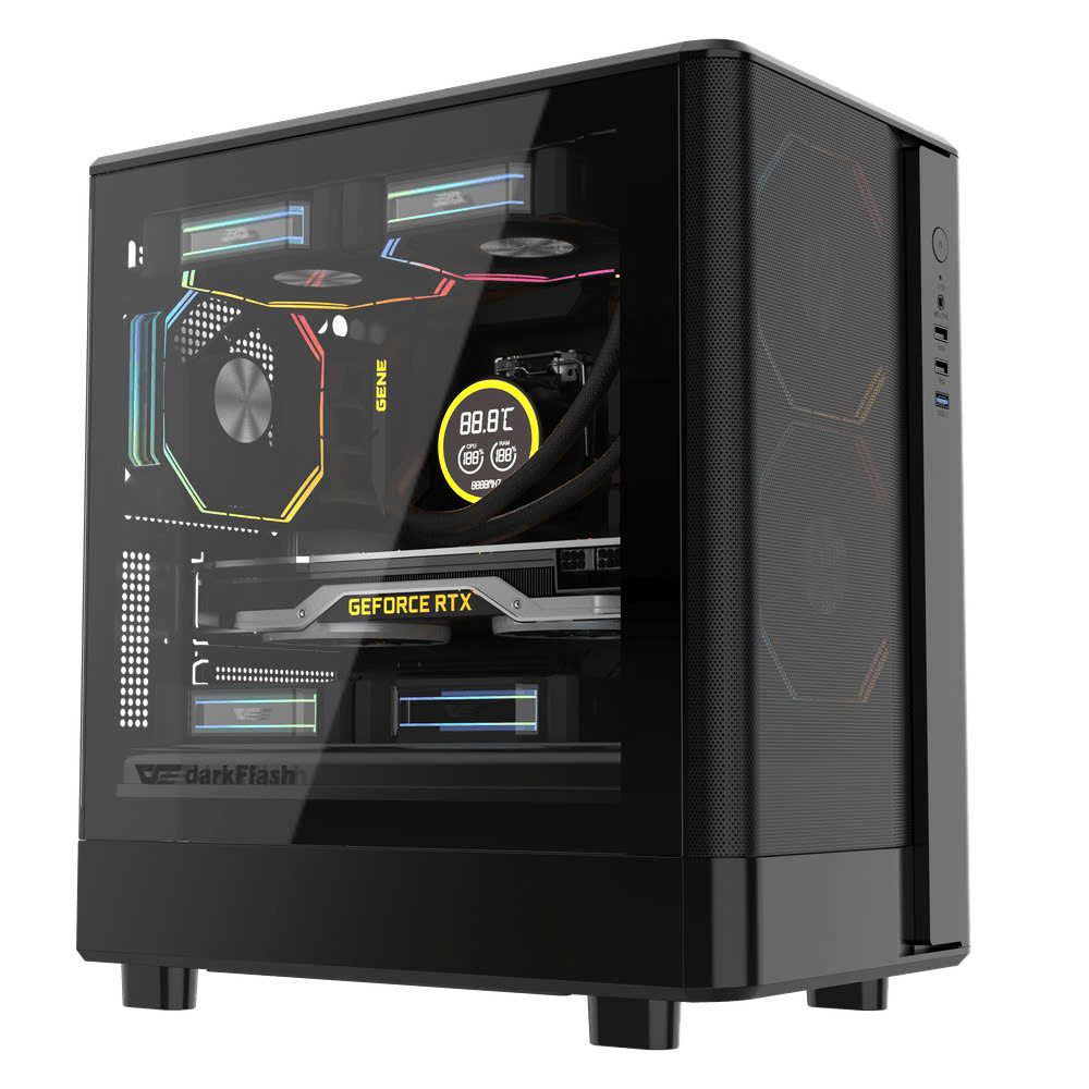 Vỏ Case Darkflash DB330M Mesh Black M-ATX