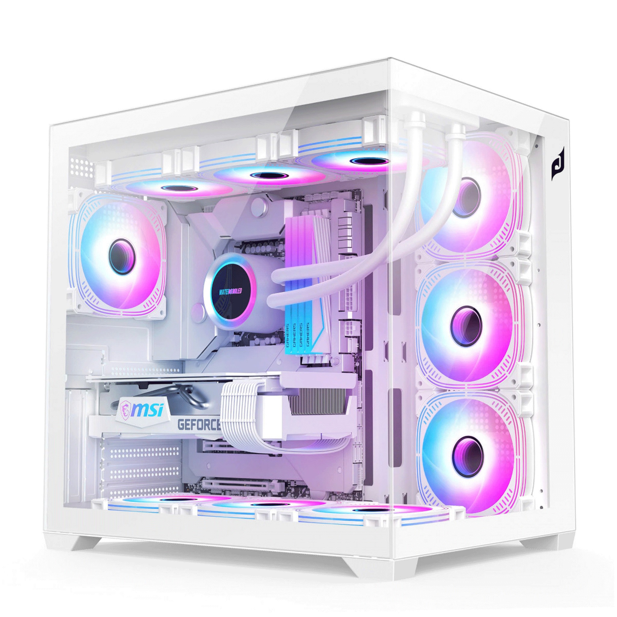 Vỏ Case Edra ECS 1504 White | ATX, Ko Fan