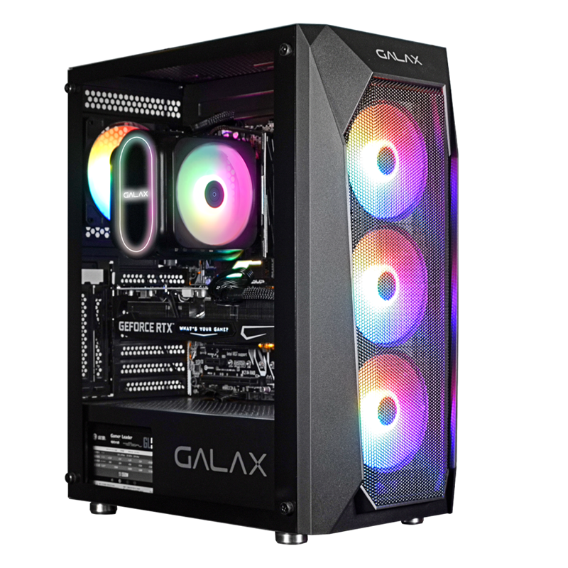 VỎ CASE MÁY TÍNH GALAX REVOLUTION-05 KÈM 4 FAN RGB