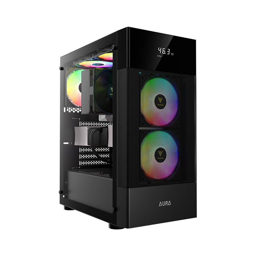 Vỏ Case Gamdias AURA GC5 ARGB | M-ATX | Black