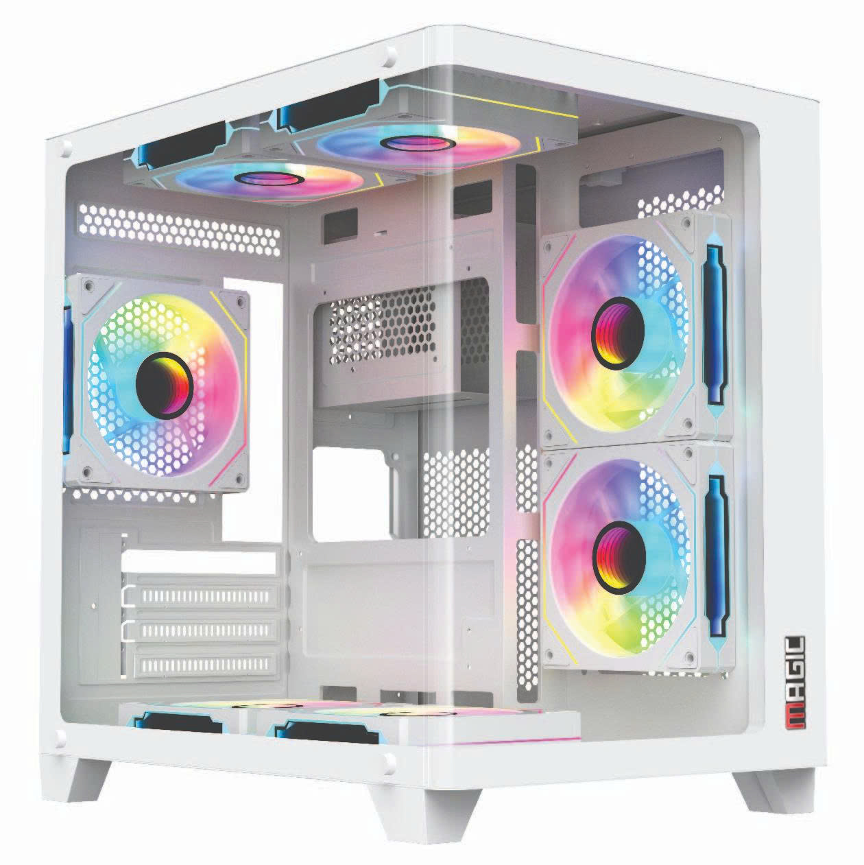 VỎ CASE MAGIC GM-02 CURVED (M-ATX) WHITE