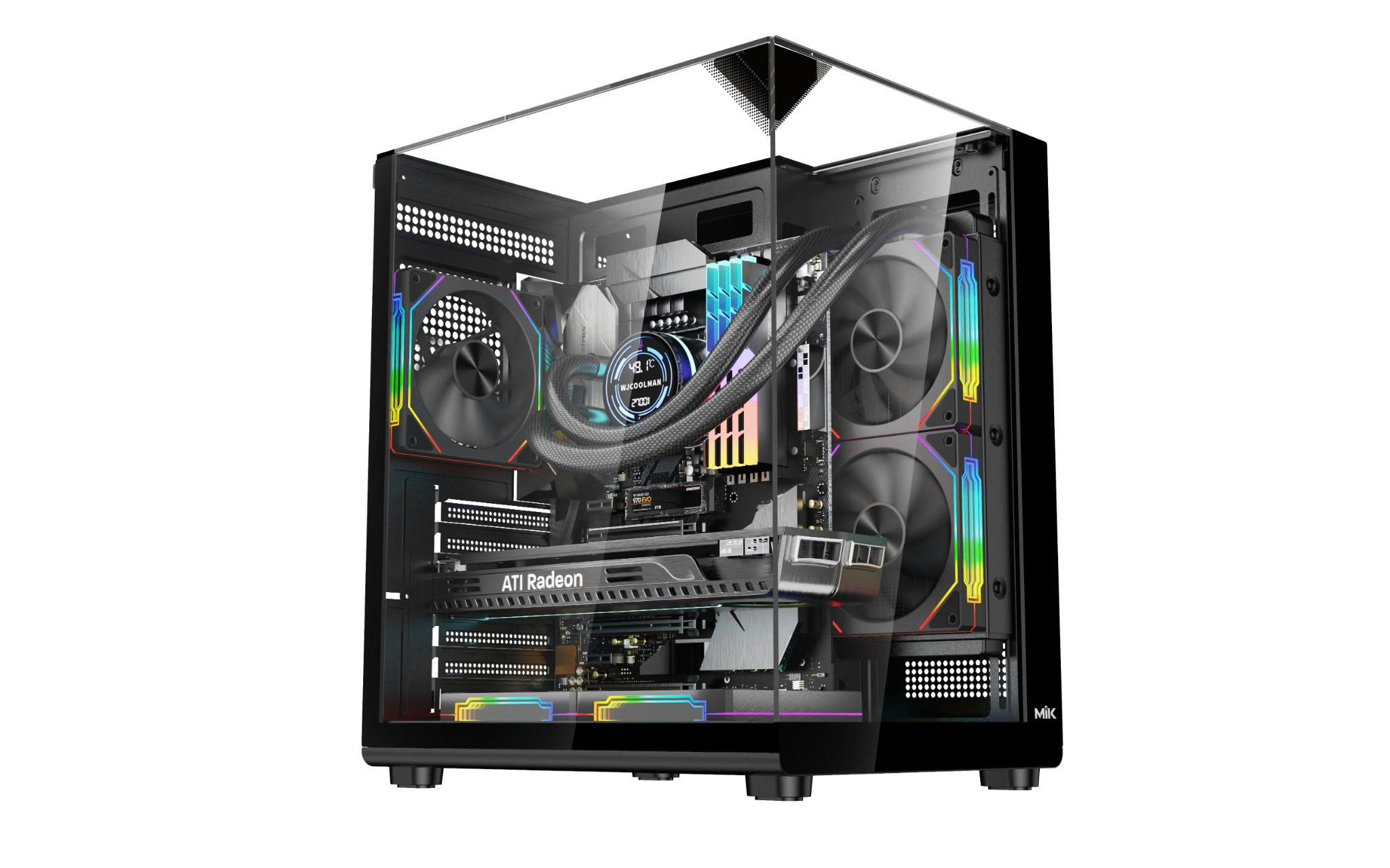 Vỏ Case MIK G3 Prism Glass ATX Black