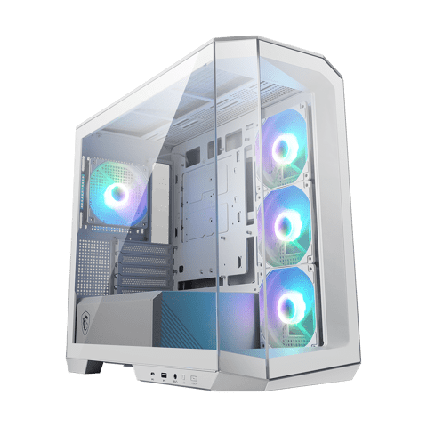 Vỏ Case MSI MAG PANO M100R PZ WHITE | MATX | 4 Fan ARGB
