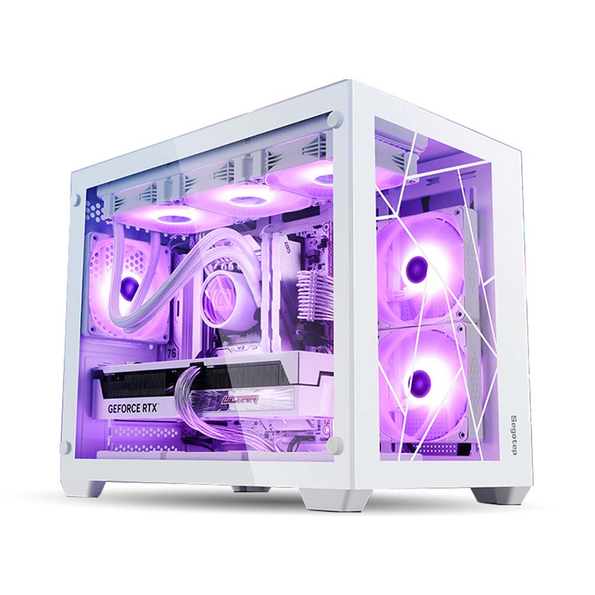 Vỏ Case máy tính Segotep Lumi II TYPE-C (MATX/MID TOWER/NO FAN/BLACK/WHITE)